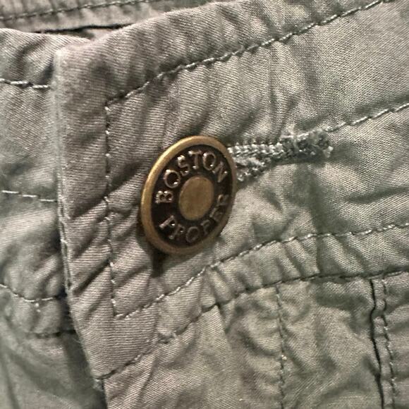 Boston Proper Y2K 90s Kim Possible Army Green Baggy Utility Cargo Pants Size 2 - Picture 9 of 13